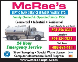 Mcrae’s septic tank service