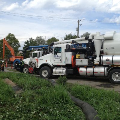 Sewer line flushing & cleaning
