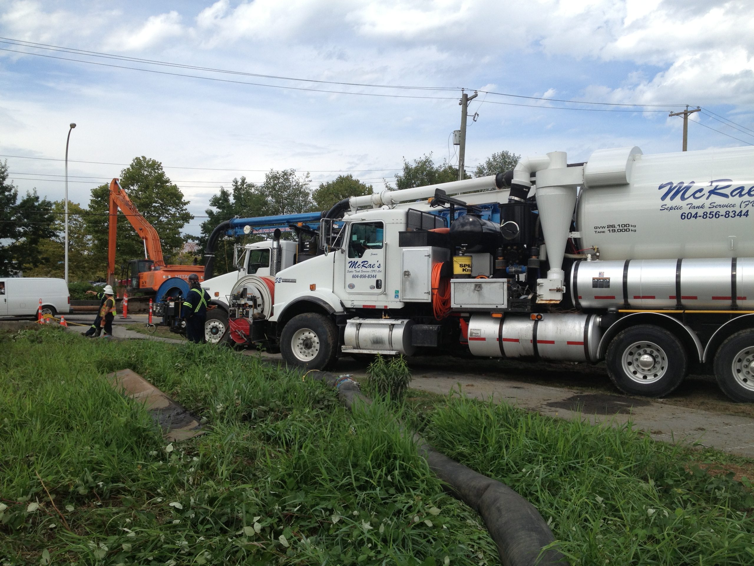 Sewer line flushing & cleaning